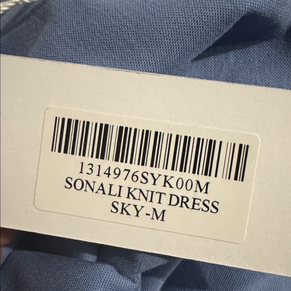 NWT Reformation Sonali Knit Dress in Sky Blue Sleeveless Midi Halter - Picture 13 of 14